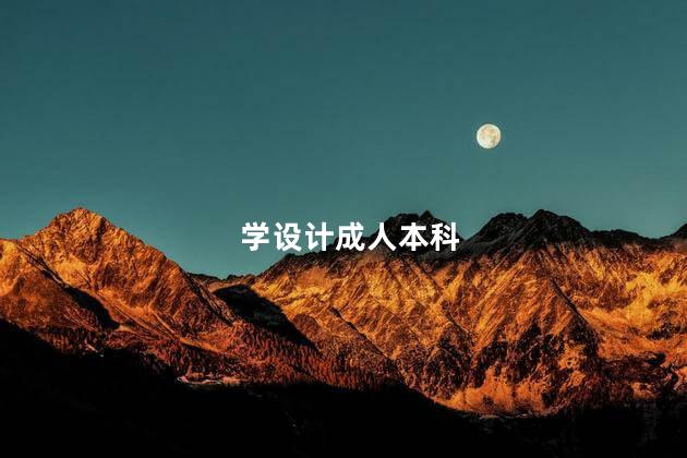 学设计成人本科