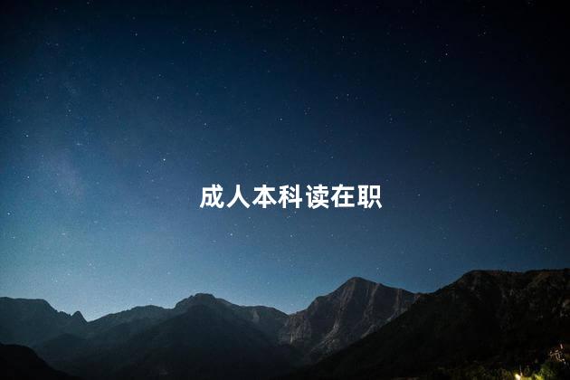 成人本科读在职